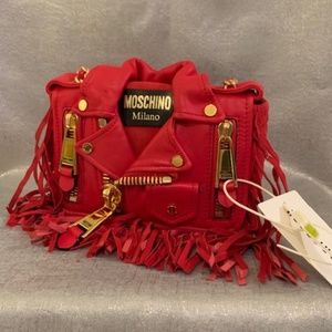 NWT Moschino Sizzling Hot Red Medium Crossbody bag